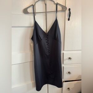 Dark Grey Slip Dress